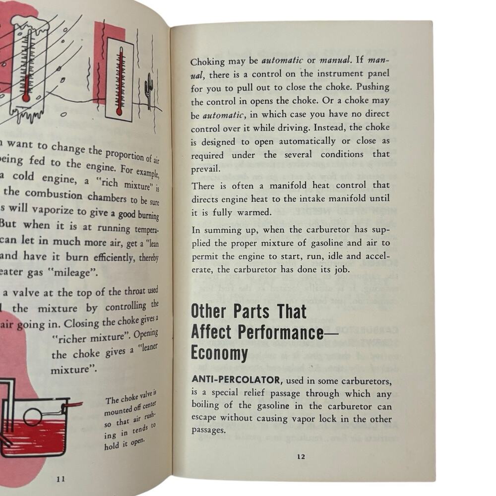 VTG 1958 "Know Your Carburetor" Gum Out Advertisement Automotive Car Repair 50s - Picture 12 of 12